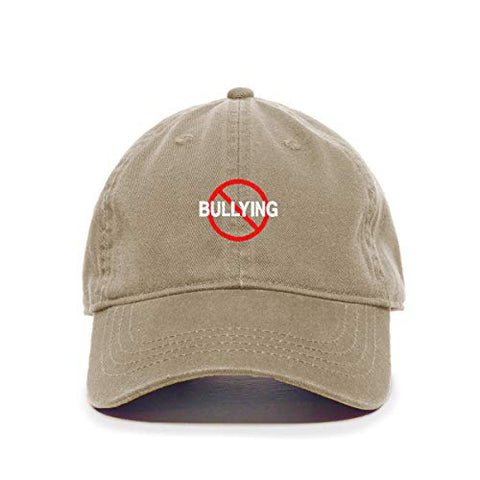 No Bullying Baseball Cap Embroidered Cotton Adjustable Dad Hat