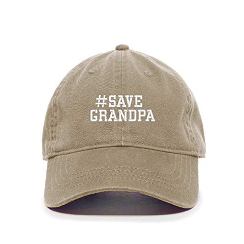 Save Grandpa Baseball Cap Embroidered Cotton Adjustable Dad Hat