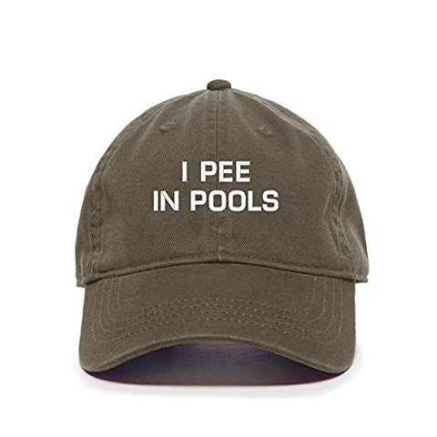 I Pee in Pools Baseball Cap Embroidered Cotton Adjustable Dad Hat