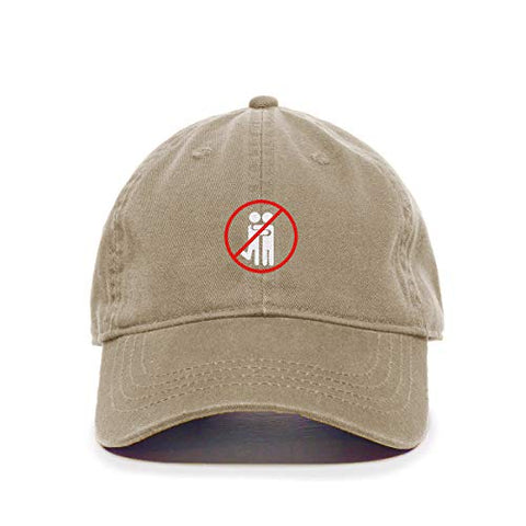 No Hug Please Stop Hugging Baseball Cap Embroidered Cotton Adjustable Dad Hat