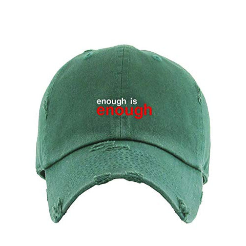 BLM Enough is Enough Vintage Baseball Cap Embroidered Cotton Adjustable Distressed Dad Hat