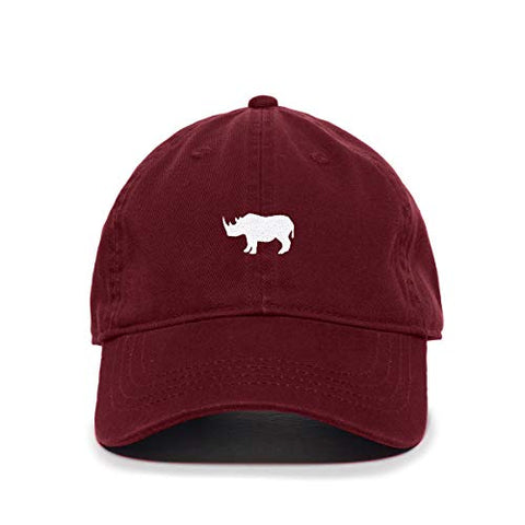 Rhino Baseball Cap Embroidered Cotton Adjustable Dad Hat