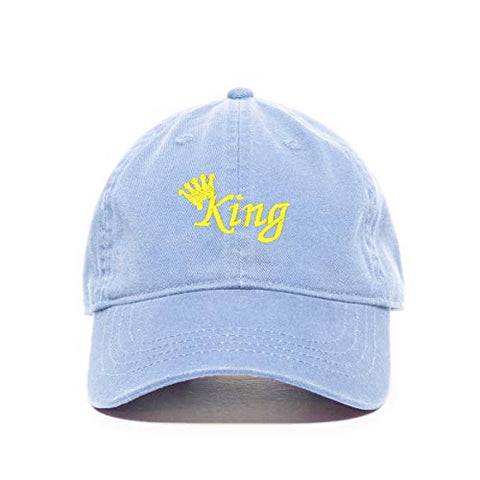 King Baseball Cap Embroidered Cotton Adjustable Dad Hat