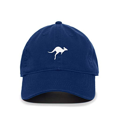 Kangaroo Baseball Cap Embroidered Cotton Adjustable Dad Hat