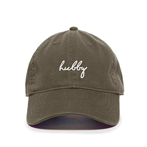 Hubby Baseball Cap Embroidered Cotton Adjustable Dad Hat