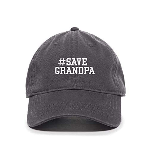 Save Grandpa Baseball Cap Embroidered Cotton Adjustable Dad Hat