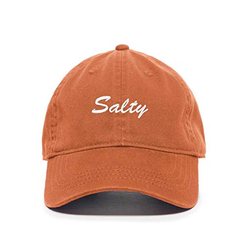 Salty Baseball Cap Embroidered Cotton Adjustable Dad Hat