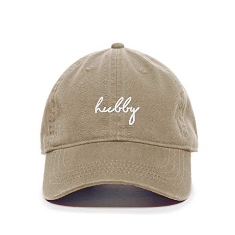 Hubby Baseball Cap Embroidered Cotton Adjustable Dad Hat