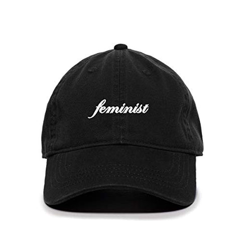 Feminist Baseball Cap Embroidered Cotton Adjustable Dad Hat