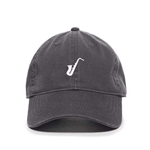 Saxophone Baseball Cap Embroidered Cotton Adjustable Dad Hat