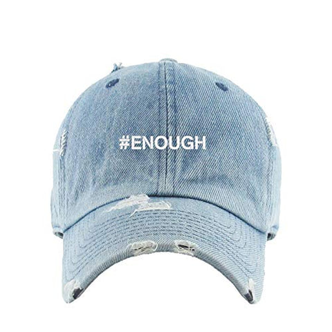 Enough BLM Vintage Baseball Cap Embroidered Cotton Adjustable Distressed Dad Hat