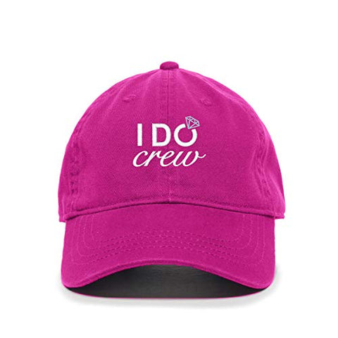 I Do Crew Baseball Cap Embroidered Cotton Adjustable Dad Hat