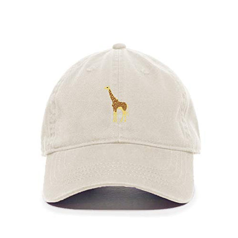 Giraffe Baseball Cap Embroidered Cotton Adjustable Dad Hat