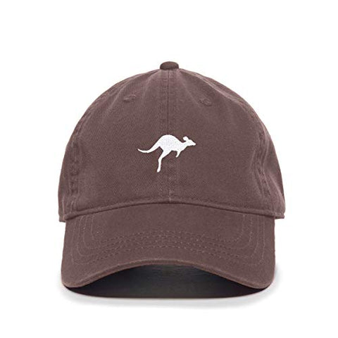 Kangaroo Baseball Cap Embroidered Cotton Adjustable Dad Hat