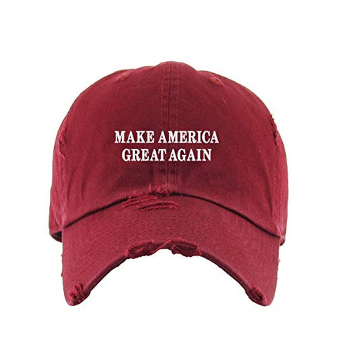 Make America Great Again Vintage Baseball Cap Embroidered Cotton Adjustable Distressed Dad Hat