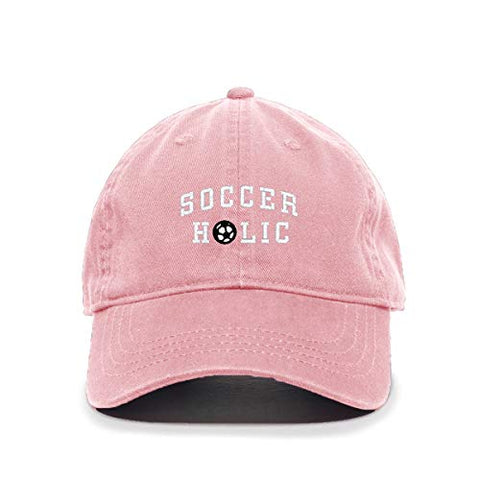 Soccer Holic Baseball Cap Embroidered Cotton Adjustable Dad Hat