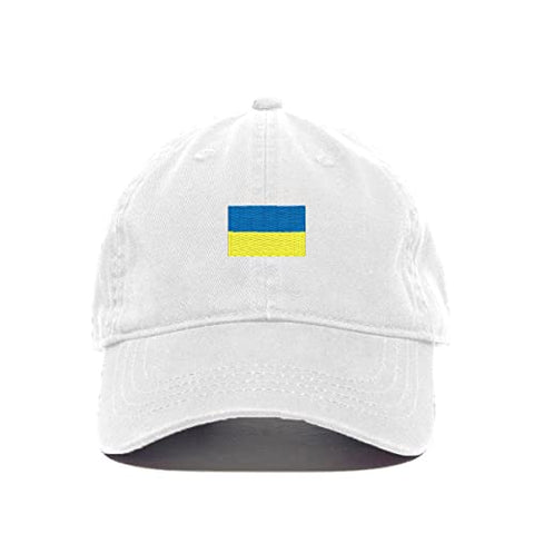 Ukraine Flag Baseball Cap Embroidered Cotton Adjustable Dad Hat