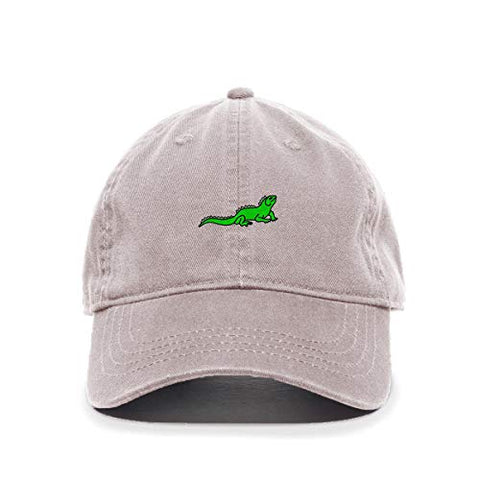 Iguana Baseball Cap Embroidered Cotton Adjustable Dad Hat