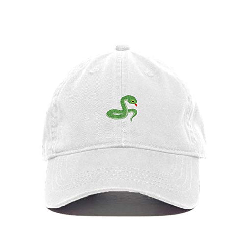 Snake Baseball Cap Embroidered Cotton Adjustable Dad Hat