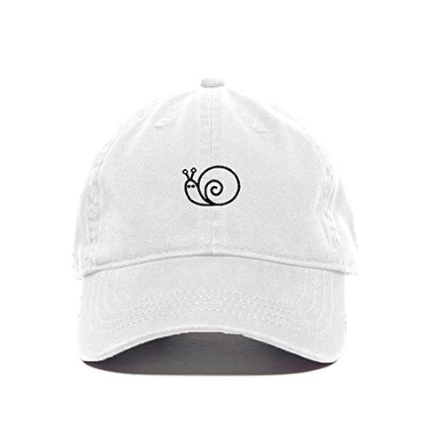 Snail Baseball Cap Embroidered Cotton Adjustable Dad Hat