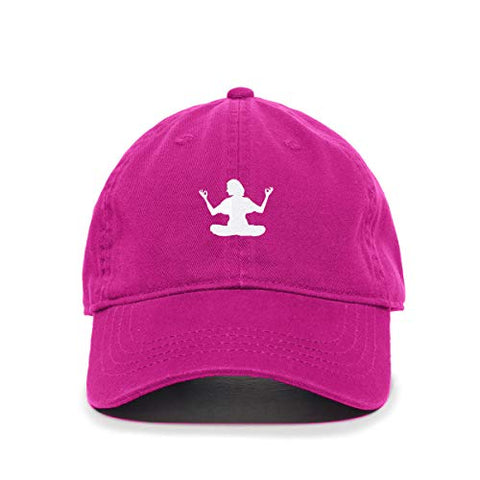 Yoga Lady Baseball Cap Embroidered Cotton Adjustable Dad Hat