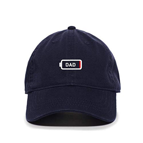 Dad Battery Dying Baseball Cap Embroidered Cotton Adjustable Dad Hat