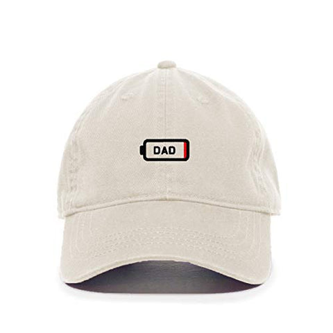 Dad Battery Dying Baseball Cap Embroidered Cotton Adjustable Dad Hat