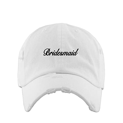 Bridesmaid Vintage Baseball Cap Embroidered Cotton Adjustable Distressed Dad Hat