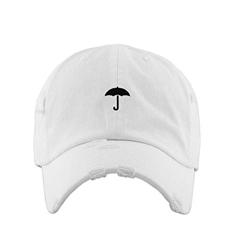 Umbrella Vintage Baseball Cap Embroidered Cotton Adjustable Distressed Dad Hat