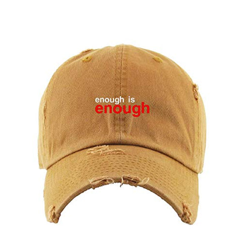 BLM Enough is Enough Vintage Baseball Cap Embroidered Cotton Adjustable Distressed Dad Hat