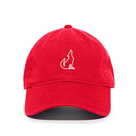 Coyote Baseball Cap Embroidered Cotton Adjustable Dad Hat