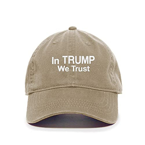 in Trump We Trust Baseball Cap Embroidered Cotton Adjustable Dad Hat