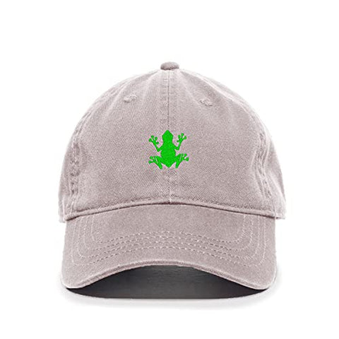 Bullfrog Baseball Cap Embroidered Cotton Adjustable Dad Hat