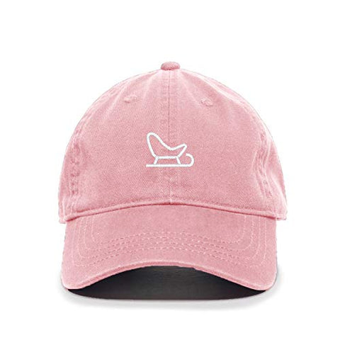 Snow Sled Baseball Cap Embroidered Cotton Adjustable Dad Hat