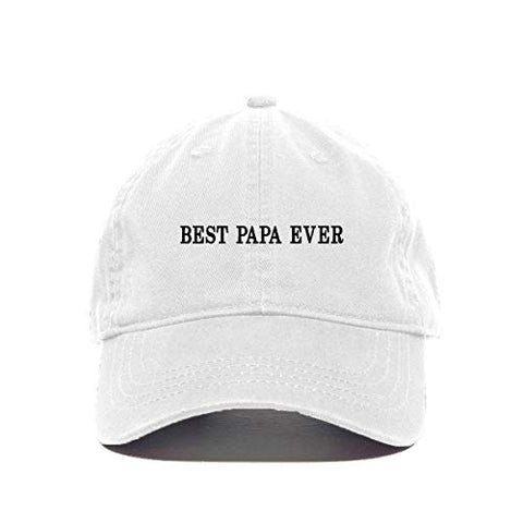 Best Papa Ever Baseball Cap Embroidered Cotton Adjustable Dad Hat