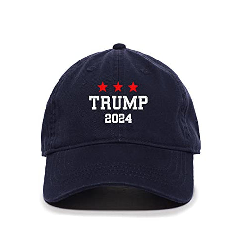 Trump 2024 Baseball Cap Embroidered Cotton Adjustable Dad Hat