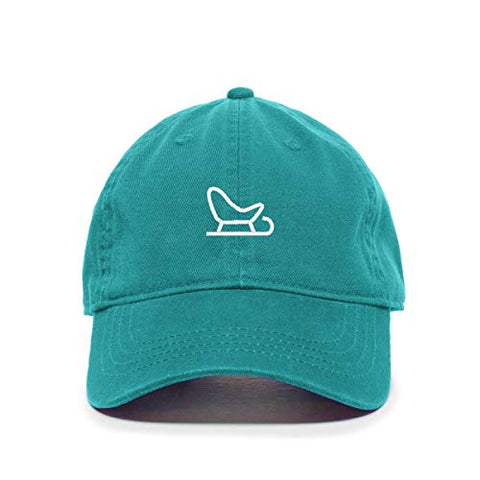 Snow Sled Baseball Cap Embroidered Cotton Adjustable Dad Hat