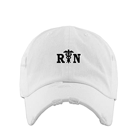 Registered Nurse RN Vintage Baseball Cap Embroidered Cotton Adjustable Distressed Dad Hat