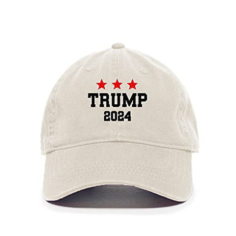 Trump 2024 Baseball Cap Embroidered Cotton Adjustable Dad Hat