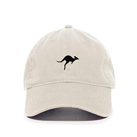 Kangaroo Baseball Cap Embroidered Cotton Adjustable Dad Hat