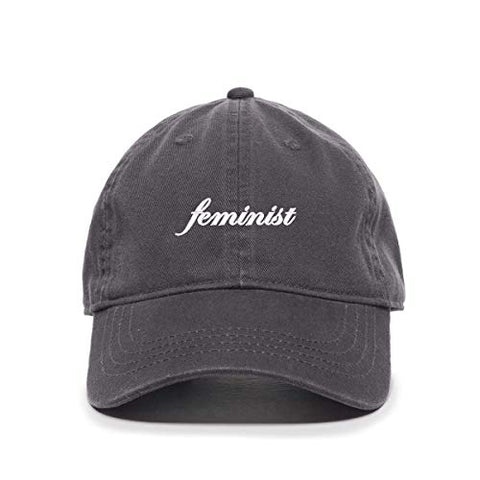 Feminist Baseball Cap Embroidered Cotton Adjustable Dad Hat