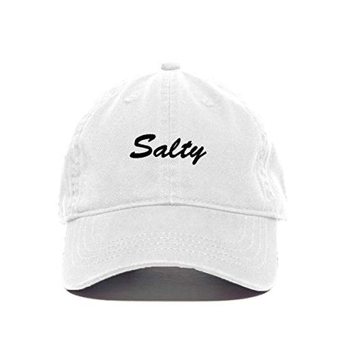 Salty Baseball Cap Embroidered Cotton Adjustable Dad Hat