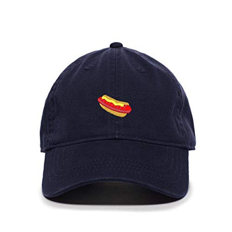 Hotdog Sandwich Baseball Cap Embroidered Cotton Adjustable Dad Hat