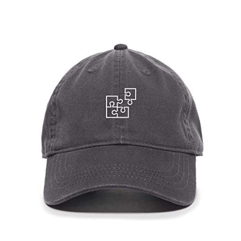 Puzzle Baseball Cap Embroidered Cotton Adjustable Dad Hat