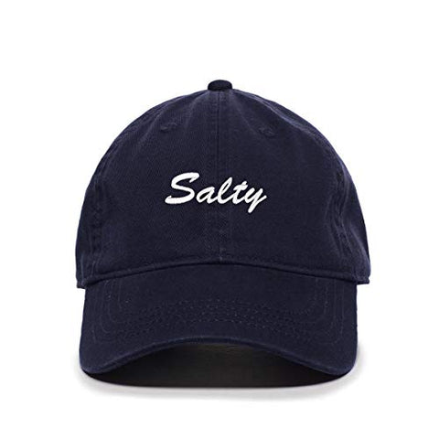 Salty Baseball Cap Embroidered Cotton Adjustable Dad Hat