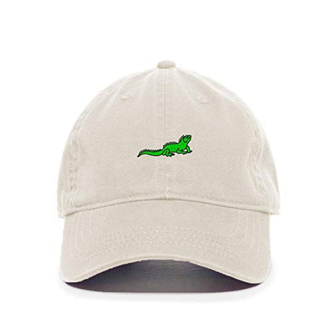 Iguana Baseball Cap Embroidered Cotton Adjustable Dad Hat