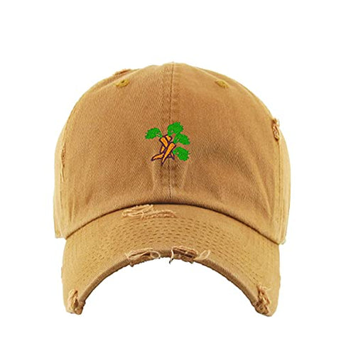 Carrots Vintage Baseball Cap Embroidered Cotton Adjustable Distressed Dad Hat