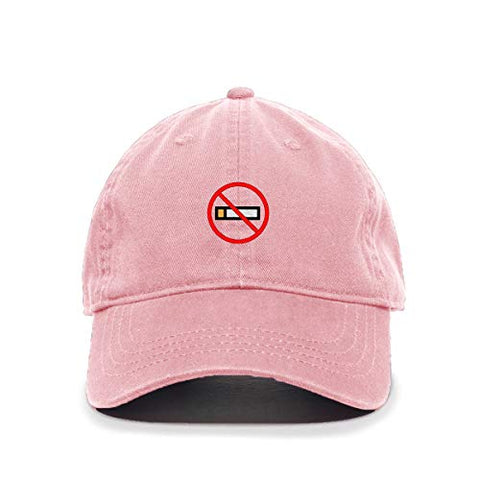 No Smoking Baseball Cap Embroidered Cotton Adjustable Dad Hat