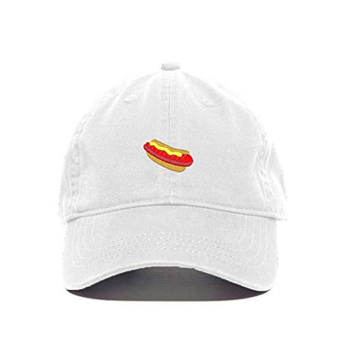 Hotdog Sandwich Baseball Cap Embroidered Cotton Adjustable Dad Hat