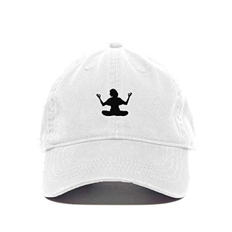 Yoga Lady Baseball Cap Embroidered Cotton Adjustable Dad Hat